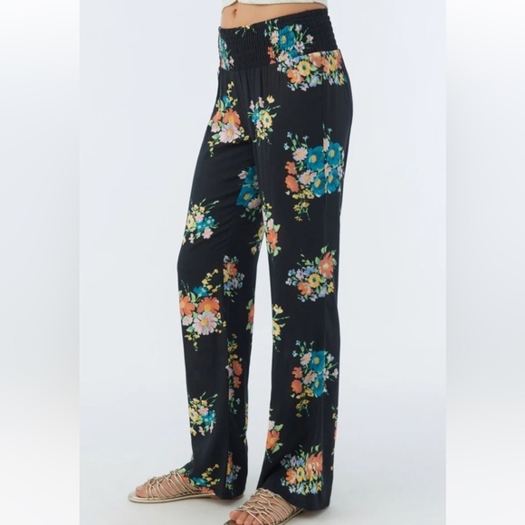 🔆O’Neill🔆 JOHNNY CORALINA WIDE LEG BEACH PANTS FLORAL elastic waist - Picture 15 of 15